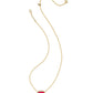 Elisa Bezel Short Pendant Necklace