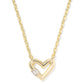 Emery Heart Short Pendant Necklace