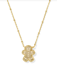 Gingerbread Short Pendant Necklace
