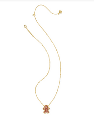 Gingerbread Short Pendant Necklace
