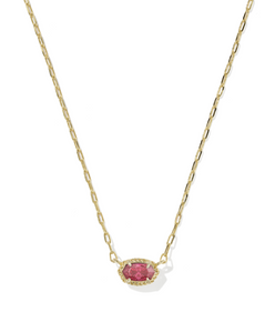 Mini Elisa Luxe Short Pendant Necklace