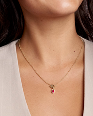 Mini Elisa Toggle Short Pendant Necklace