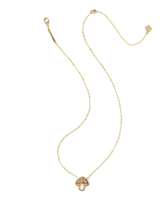 Mushroom Short Pendant Necklace