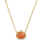 Pumpkin Short Pendant Necklace