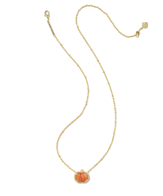 Pumpkin Short Pendant Necklace