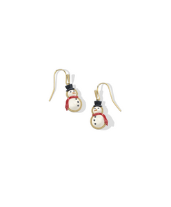 Snowman Drop Earrings