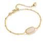 Tiger Striped Elaina Delicate Chain Bracelet