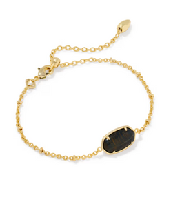 Tiger Striped Elaina Delicate Chain Bracelet