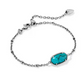 Tiger Striped Elaina Delicate Chain Bracelet