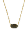 Tiger Striped Elisa Short Pendant Necklace