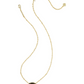 Tiger Striped Elisa Short Pendant Necklace