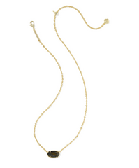 Tiger Striped Elisa Short Pendant Necklace