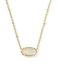 Tiger Striped Elisa Short Pendant Necklace