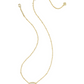 Tiger Striped Elisa Short Pendant Necklace