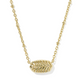 Tiger Striped Elisa Short Pendant Necklace