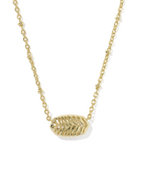 Tiger Striped Elisa Short Pendant Necklace