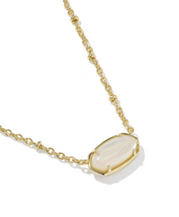 Tiger Striped Elisa Short Pendant Necklace