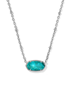Tiger Striped Elisa Short Pendant Necklace