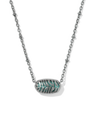Tiger Striped Elisa Short Pendant Necklace