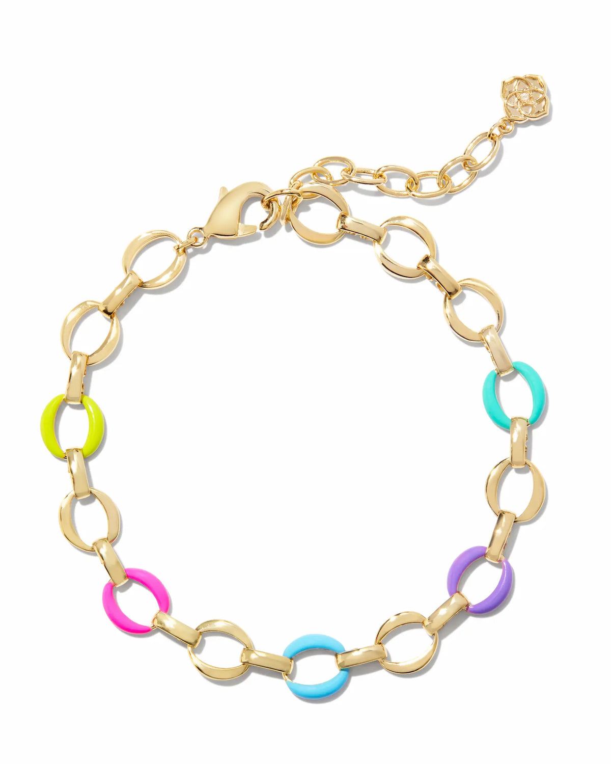 Kelsey Chain Bracelet in Gold Multi Color from Kendra Scott.