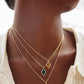 Kendra Scott Framed Abbie Short Pendant Necklace in Light Burgundy Illusion