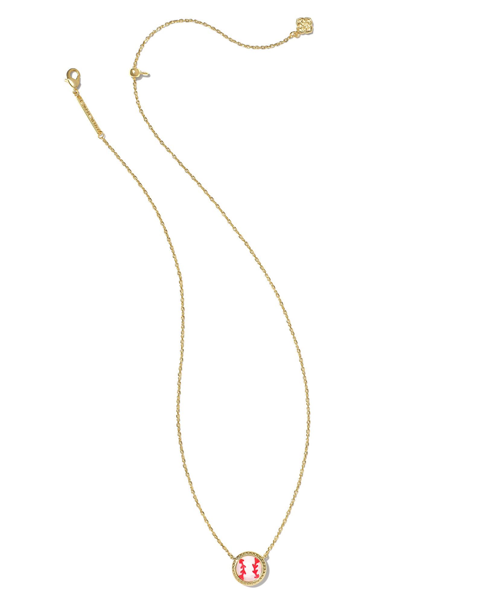 Kendra Scott Baseball Short Pendant Necklace - Gold