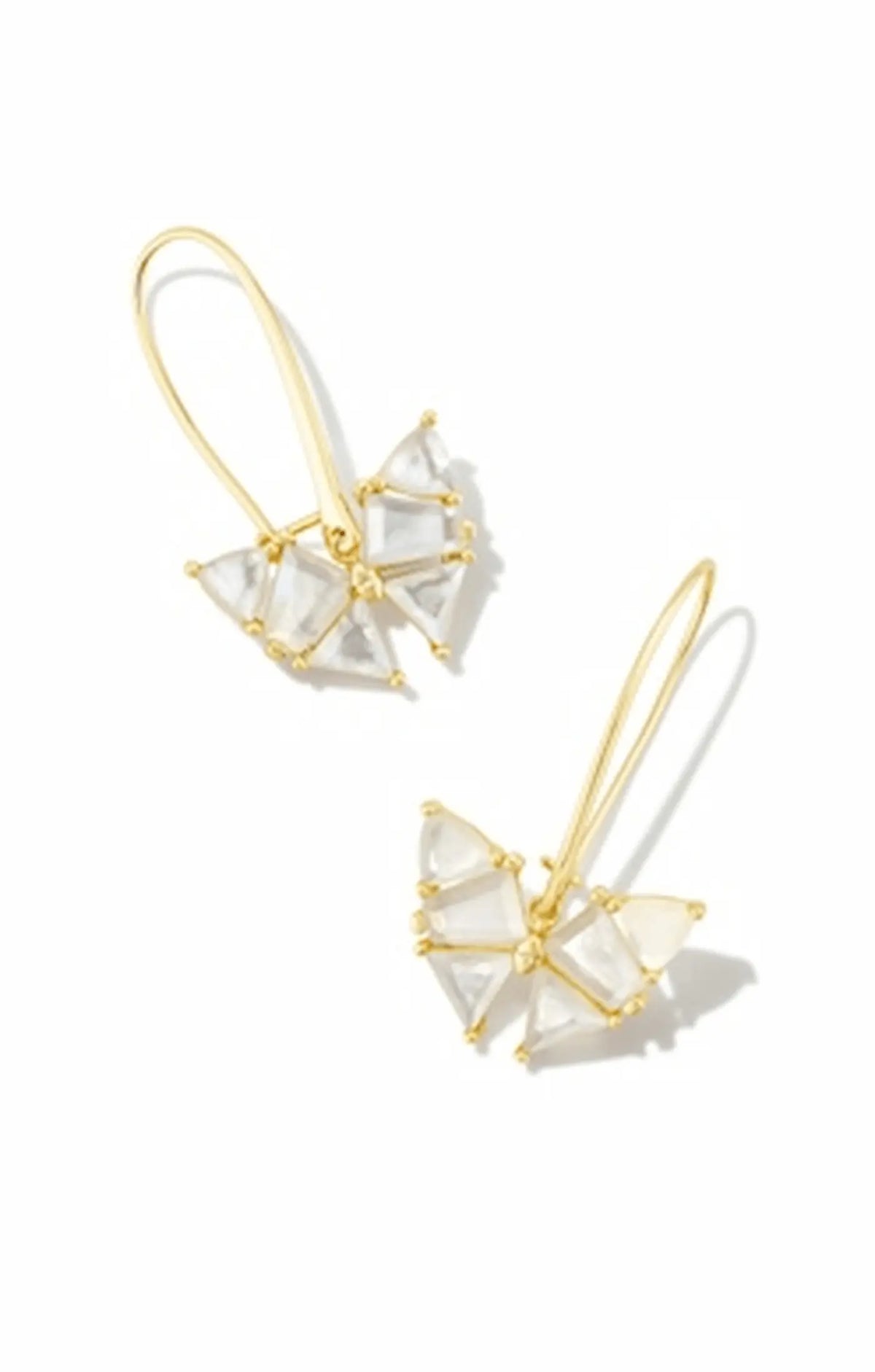 Kendra Scott Blair Butterfly Drop Earrings - Gold Ivory Mother Of Pearl