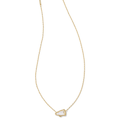 Kendra Scott cheerleading themed necklace in the color gold.