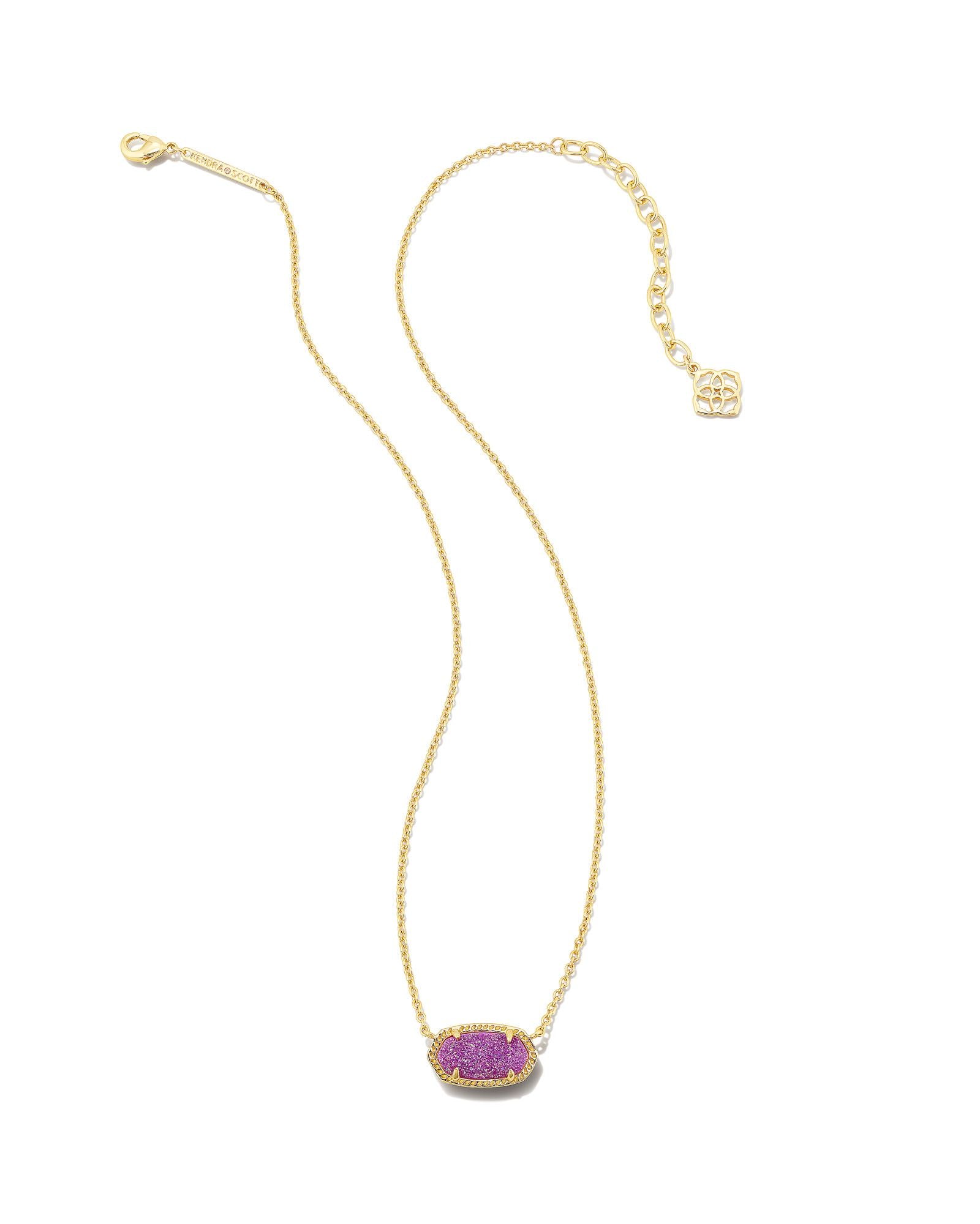 Elisa Short Pendant Necklace Gold - Mulberry