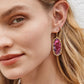 Kendra Scott Elle Drop Earrings in Light Burgundy Illusion