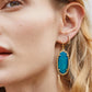 Kendra Scott Elle Drop Earrings in Teal's Tiger's Eye