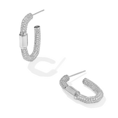 Silver Emery Hoop Earrings from Kendra Scott.