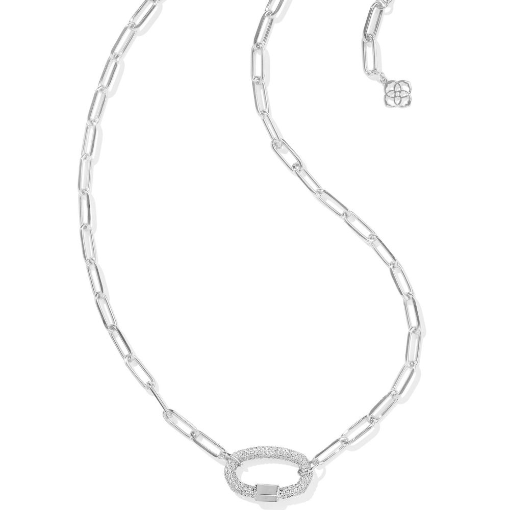 Emery Link And Chain Necklace in the color silver from Kendra Scott.