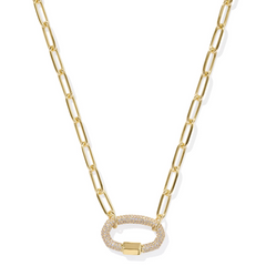 Emery Link And Chain Necklace in the color gold from Kendra Scott.