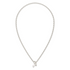 KENDRA SCOTT EVE CHAIN MULTI STRAND NECKLACE SILVER WHITE PEARL.
