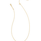KENDRA SCOTT FRAMED ARI HEART SHORT PENDANT NECKLACE GOLD AZALEA ILLUSION.