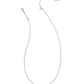 KENDRA SCOTT FRAMED ARI HEART SHORT PENDANT NECKLACE SILVER MOOD STONE.