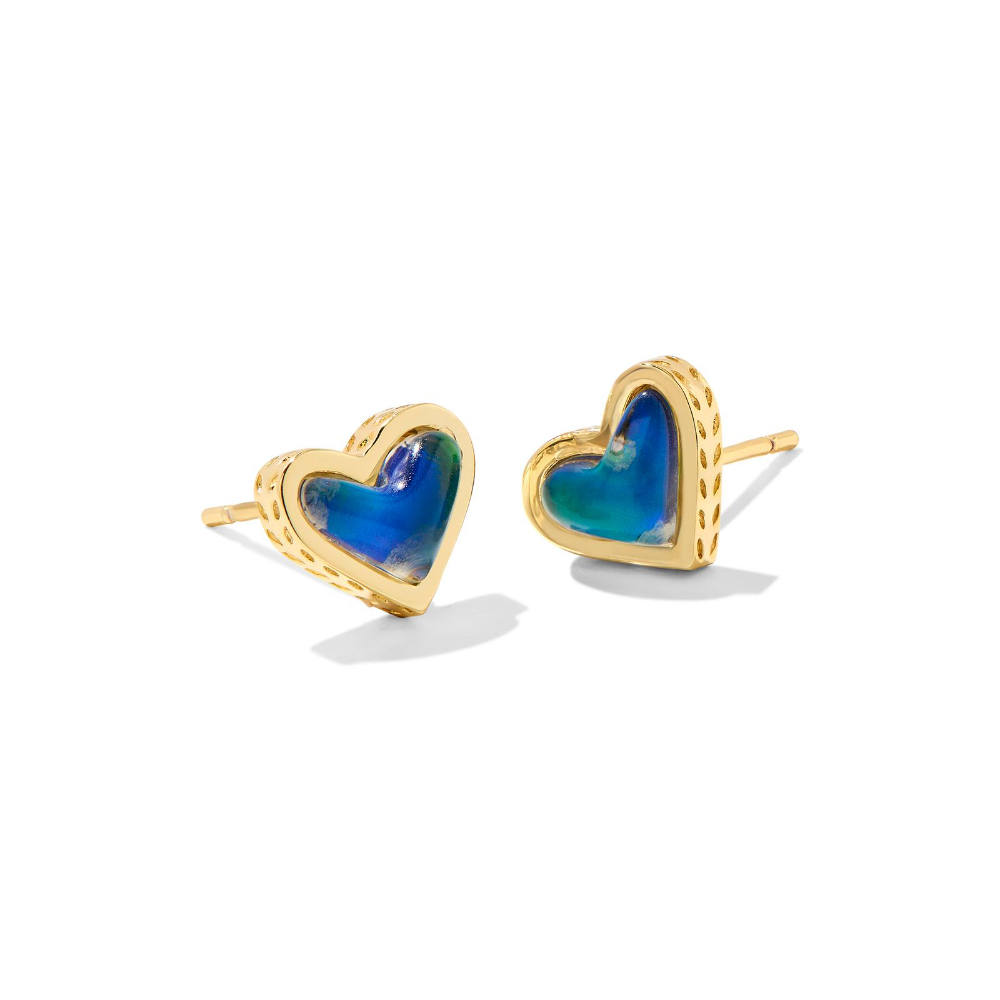 Framed Ari Heart Stud Earrings