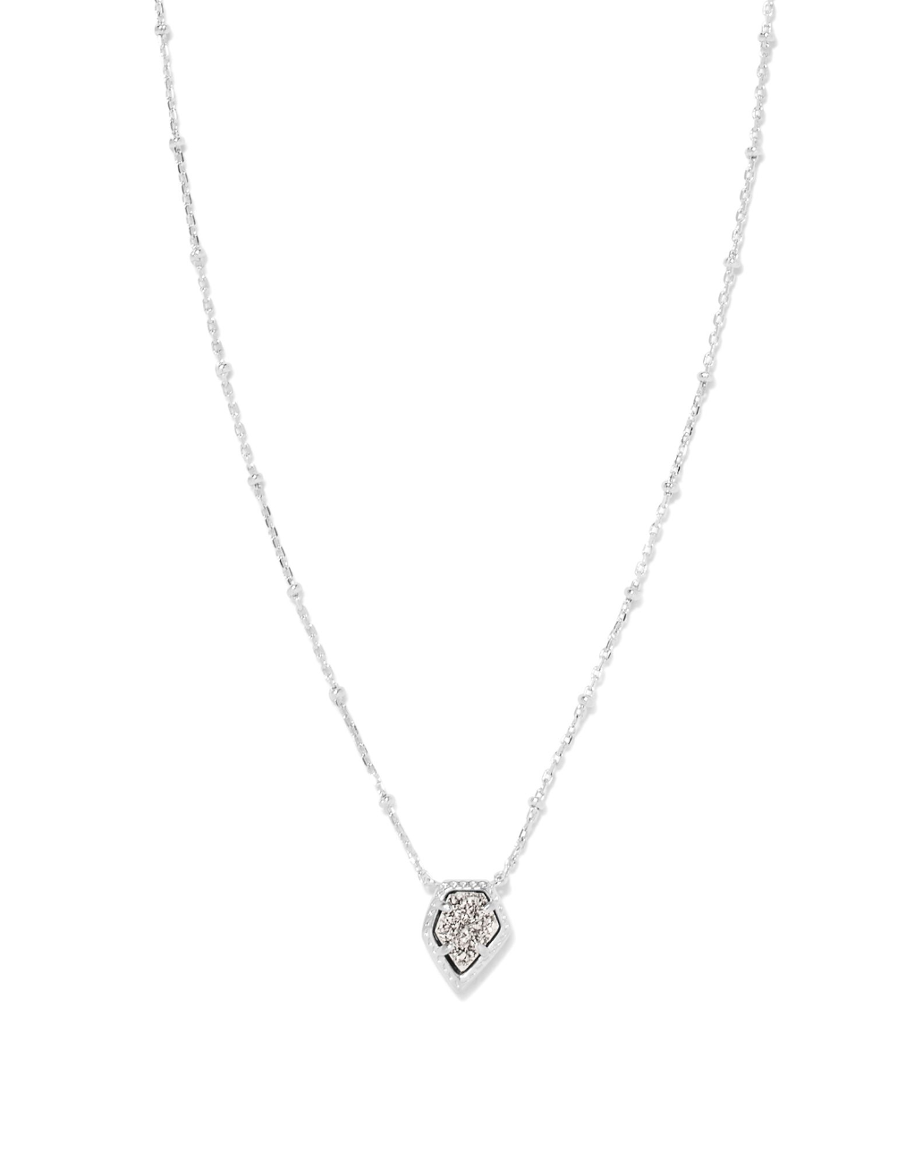 Kendra Scott Framed Tess Satellite Short Pendant Necklace - Silver