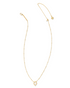 Kendra Scott Framed Tess Satellite Short Pendant Necklace - Gold Dichroic Glass