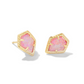 Kendra Scott Framed Tessa Stud Earrings - Gold Luster Pink