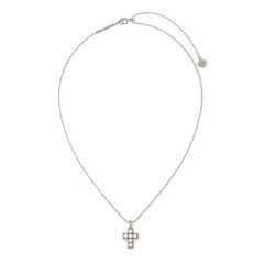 Gold Pearl Cross Short Pendant Necklace from Kendra Scott.