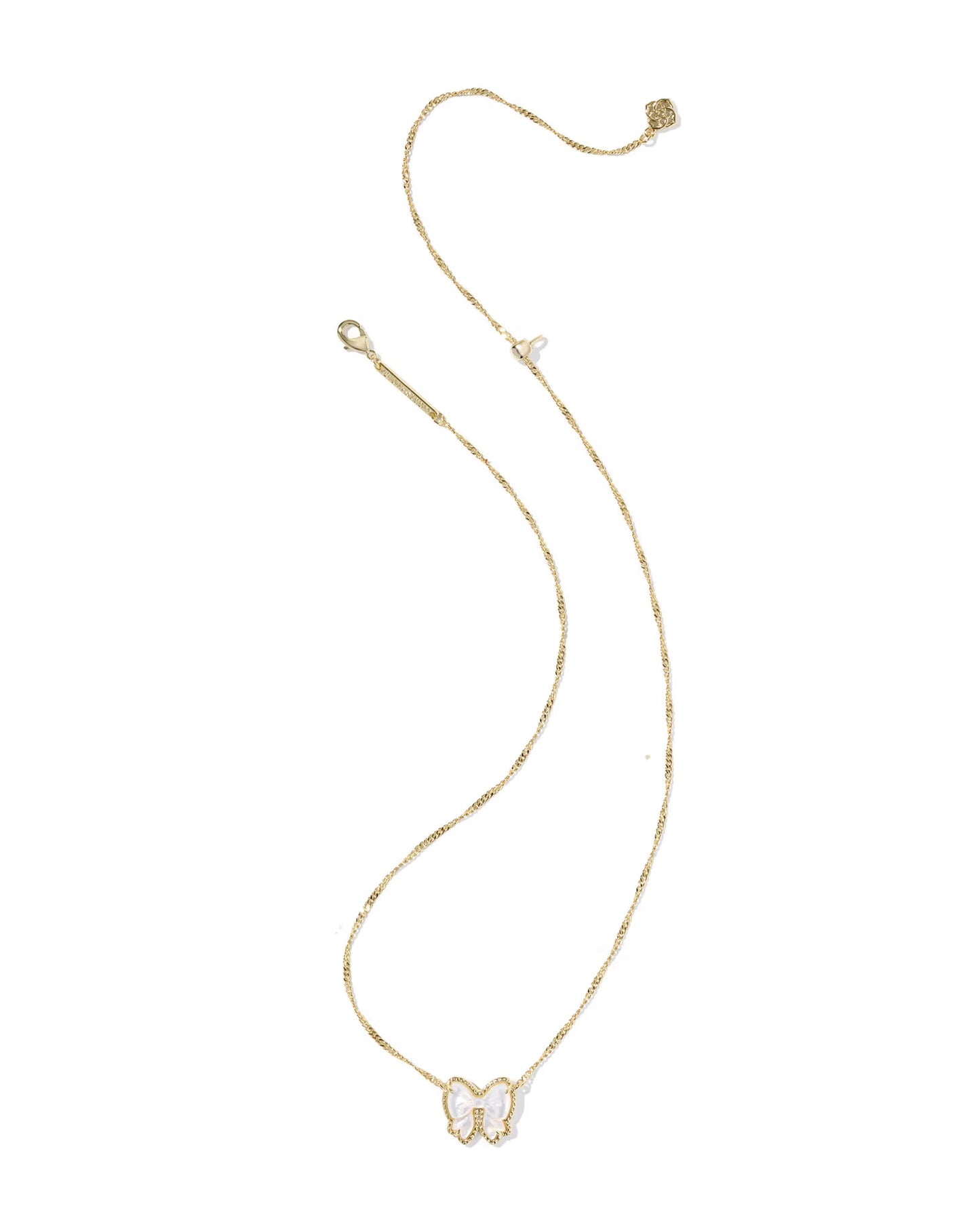 Haley Bow Short Pendant Necklace
