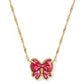 Haley Bow Short Pendant Necklace