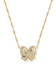 Haley Bow Short Pendant Necklace