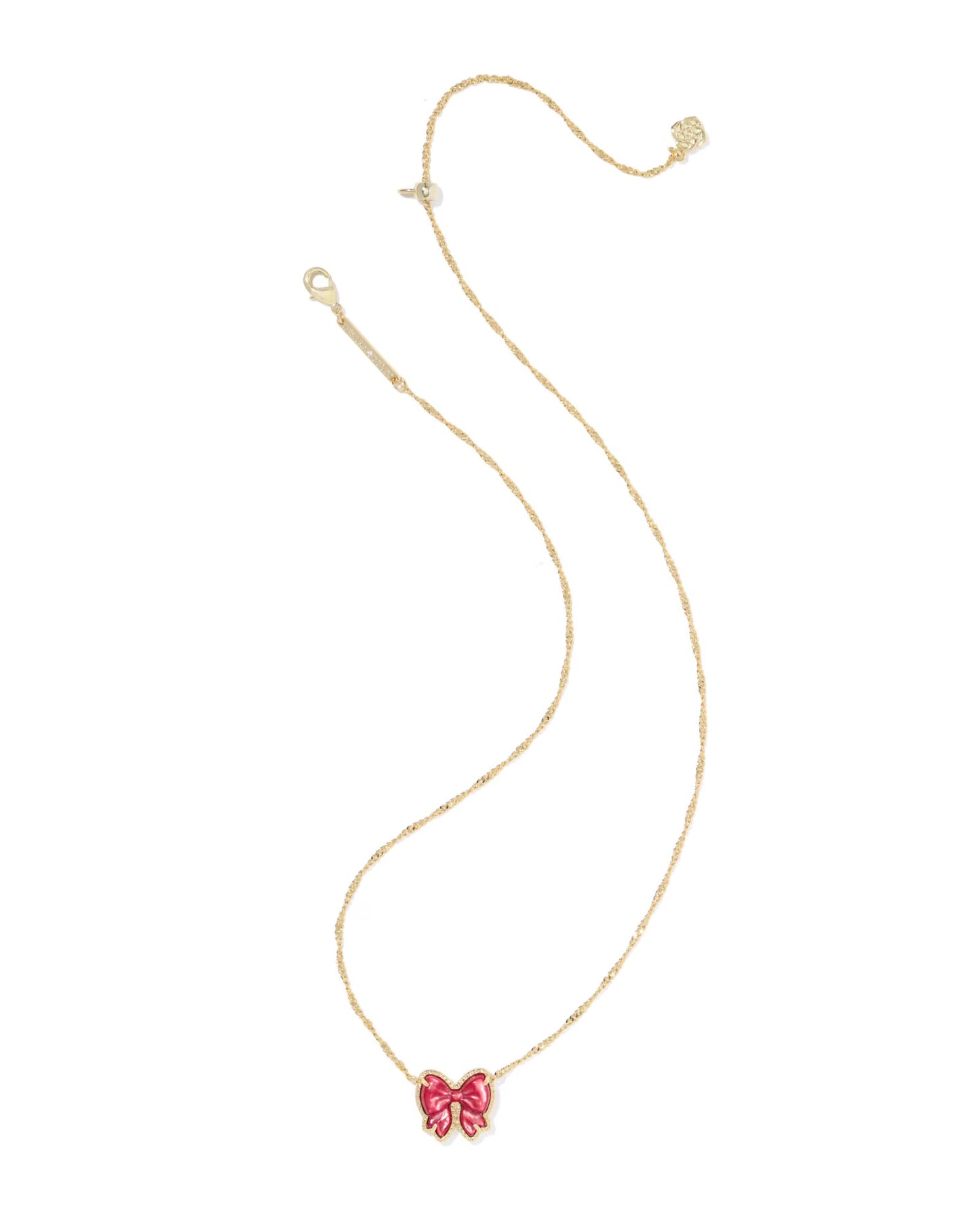 Haley Bow Short Pendant Necklace