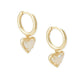 Ari Heart Huggie Earrings