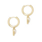Ari Heart Huggie Earrings