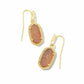Kendra Scott Lee Drop Earrings in Gold Spice Drusy