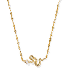 Lyle Snake Short Pendant Necklace in gold from Kendra Scott.